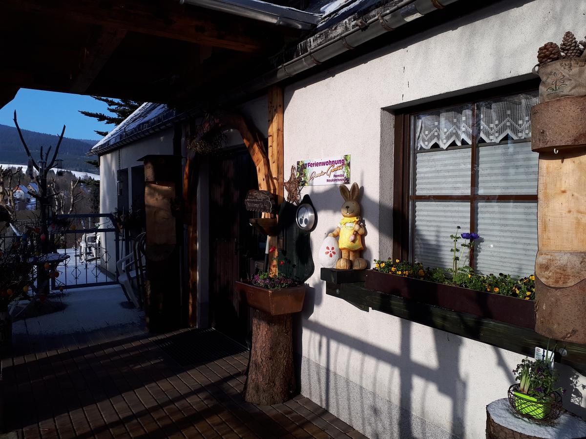 Ferienwohnung Aronia Garten Oberwiesenthal Dış mekan fotoğraf
