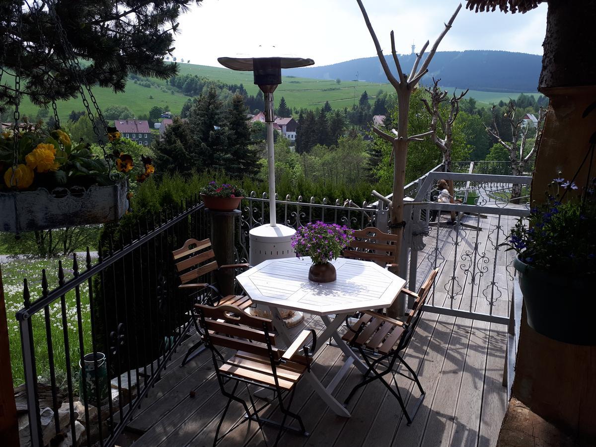 Ferienwohnung Aronia Garten Oberwiesenthal Dış mekan fotoğraf