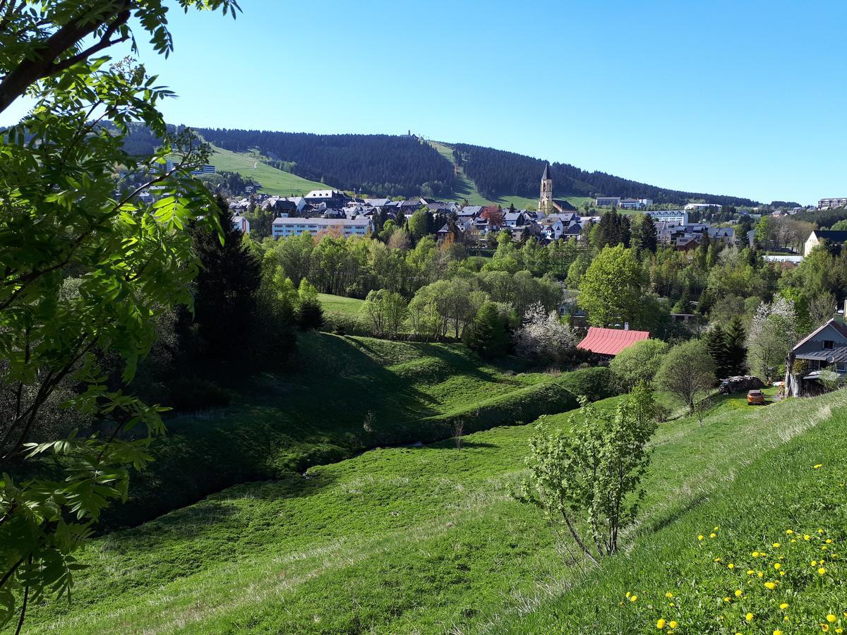 Ferienwohnung Aronia Garten Oberwiesenthal Dış mekan fotoğraf